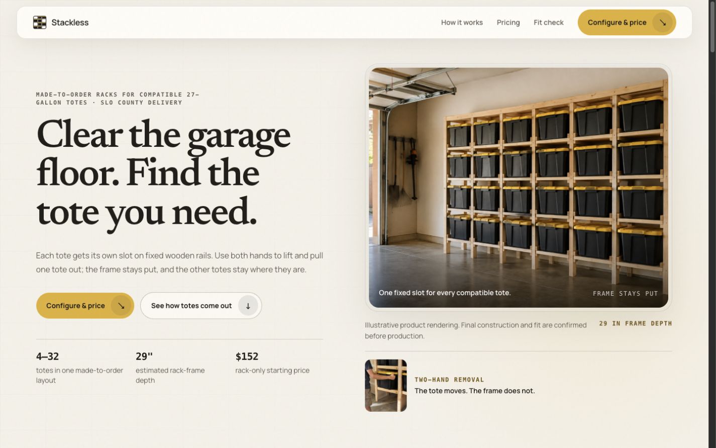 Stackless: Live product website